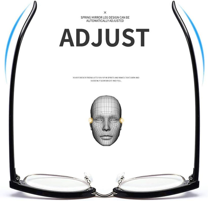 Blue Light Blocking Glasses Computer Reading Glasses Retro Eyeglasses Frame anti UV Transparent Lens anti Eye Fatigue Lightweight Fashion Professional Unisex for Smartphone Screens Computer TV