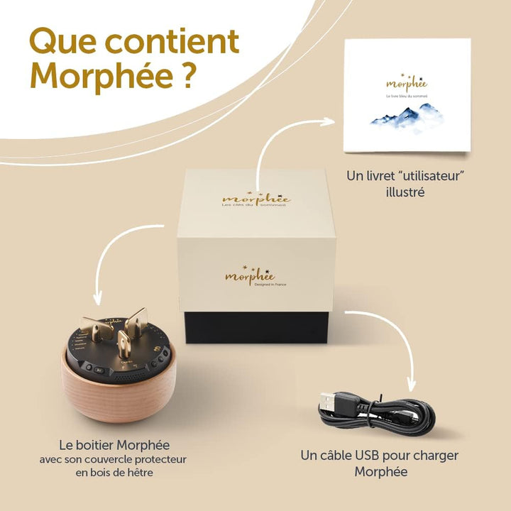 - French Version - Meditation and Sophrology Box - Relaxation and Sleep Aid Device - Ideal against Insomnia and Sleep Disorders - Gift for Women and Men