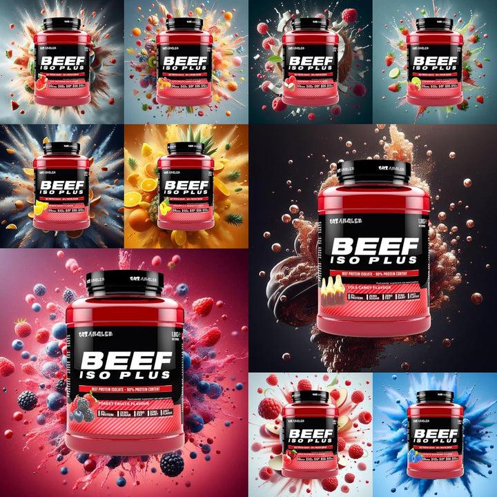 Beef Protein Isolate Powder Pineapple Orange 1.8Kg, High Protein, Zero Fat and Sugar | Halal, Paleo and Keto Friendly, Dairy and Gluten Free