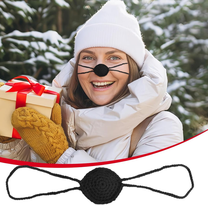 Comfort Nose Cover for Cold Weather, 2Pcs Wool Winter Nose Guard, Outdoor Windproof Nasal Protector, Winter Accessories for Skiing, Ice Skating, Outdoors