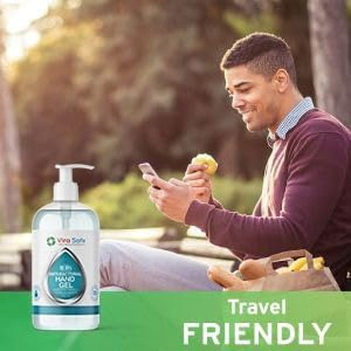 10 X 500Ml Hand Sanitiser 70% Alcohol Gel anti Bacteria Viral Eliminating Formula Gel Alcohol anti Bacterial Formula Pack of 10