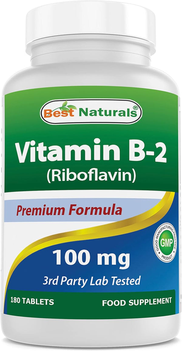 Vitamin B2 Riboflavin 100 Mg 180 Tablets