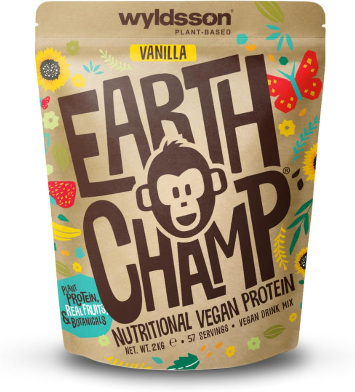 Vegan Protein Powder (1Kg) - 28 Servings -  by  - Plant Based Chocolate Protein Powder Shake, Dairy Free, Gluten Free, Lactose Free Protien Shake (Choc)