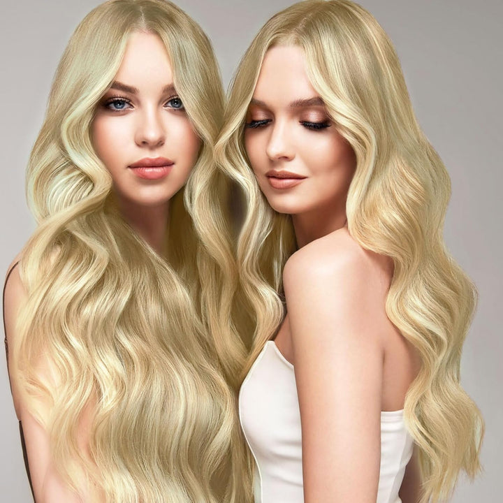 27'' Long Blonde Wave Wig for Women, Curly Synthetic Hair for Cosplay Party, Daily Use