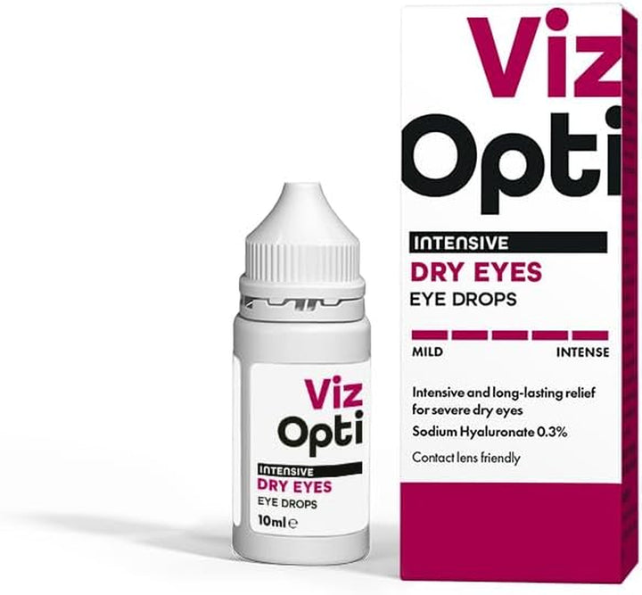 Intensive Dry Eyes Eye Drops Preserved – Advanced Relief for Severe Dry Eyes | Contact Lens Friendly | Sodium Hyaluronate 0.3% | Long-Lasting Hydration & Moisturization
