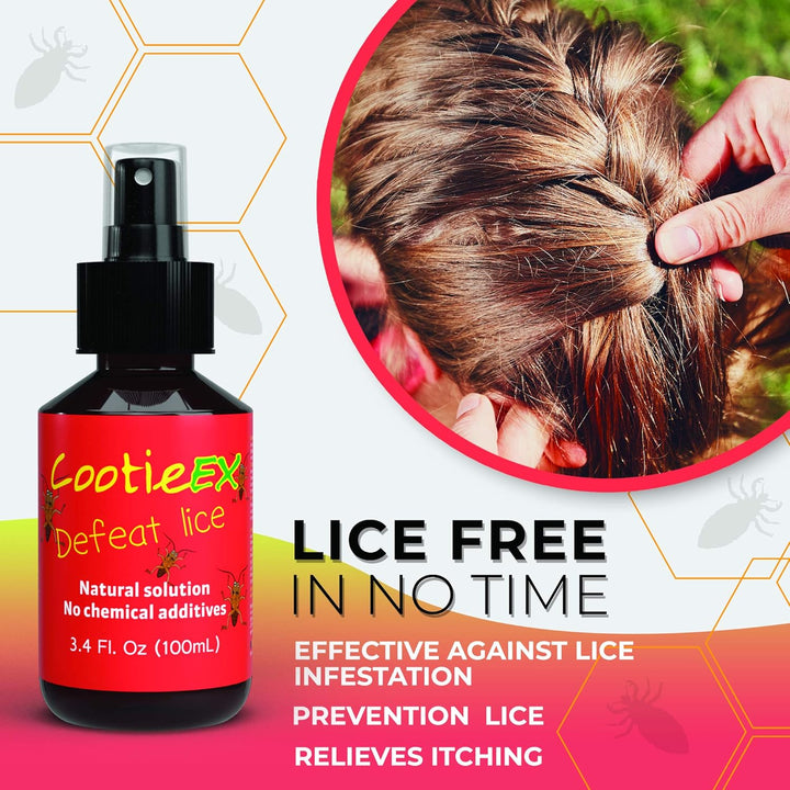 Head Lice Treatments with Lavender Oil for Hair - Natural Nit Treatment - Prevent Head Lice Infestations: anti Nits Head Lice Treatment - Alternative to Nit Shampoo & Head Lice Shampoo, 100Ml