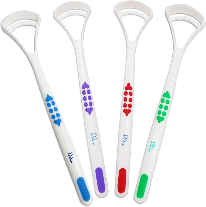 Tongue Scraper Cleaner X 4 ~ Set of 4 Colours ~ Oral Dental Care