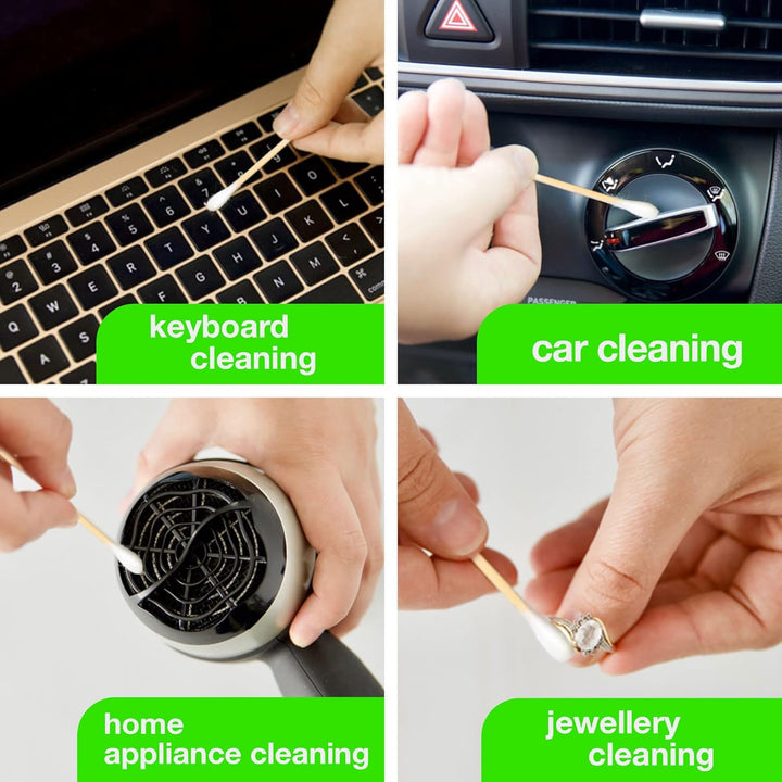 100 Bamboo Cotton Buds | Cotton Buds | Ear Cotton Buds | Qtips | Cotton Swabs