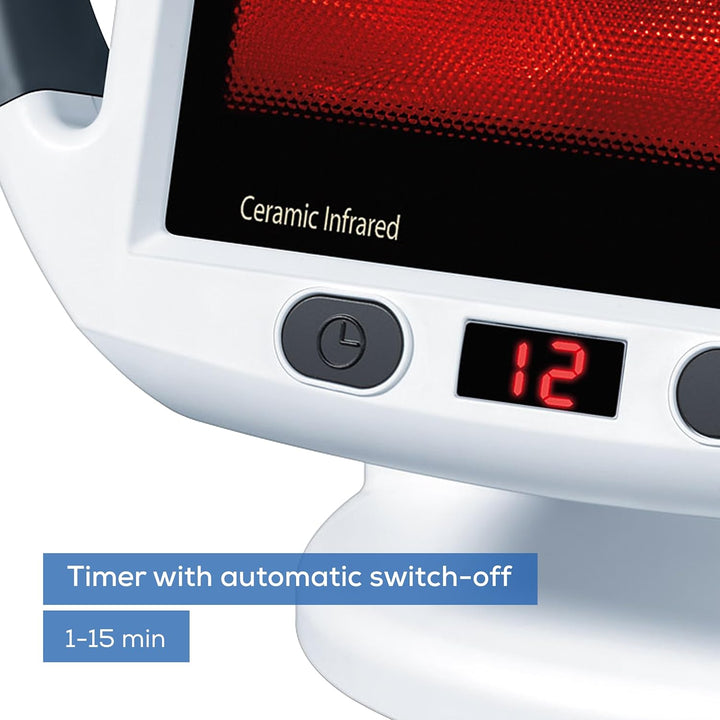 IL50 Infrared Heat Lamp, Soothing Heat for Colds and Muscle Tension, Infrared Light Therapy with 300 Watts, Improves Blood Circulation, 100% UV Blocker, Medical Device