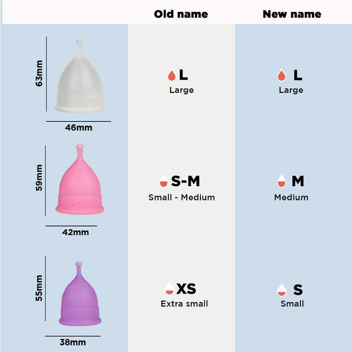 Menstrual Cups - Size a | Medium - 18 Years & Above(Have Not Given Birth Vaginally) - Leak-Proof - Safety of 100% Medical Grade Silicone - Storage Pouch Included - Menstrual Cup - Period Cup