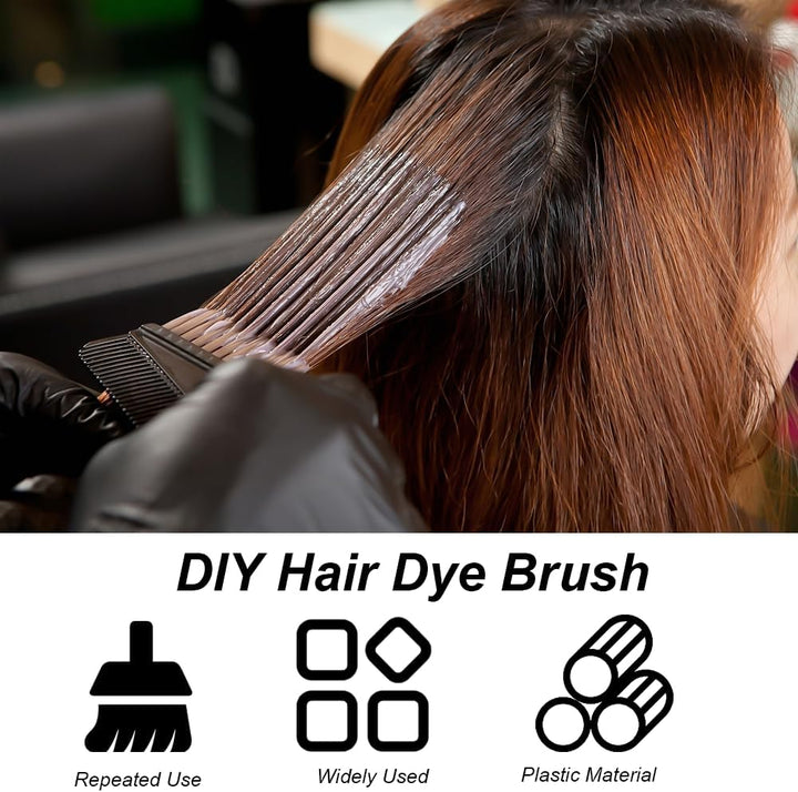 Hair Hair Coloring Brush, 4 Pcs Hair Dye Brush Set, Tinting Brush, Hair Dyeing Brush, Double Sided Tint Brush, Suitable for DIY Hair Dyeing ﻿