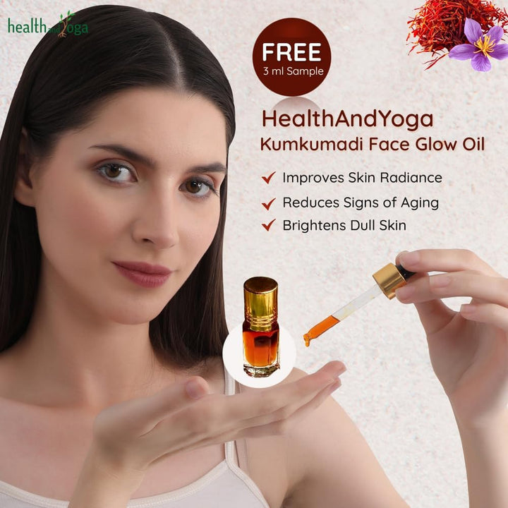 Healthandyoga Bronzlift Kansa Wand - Both Side Bronze Cap - Added Beauty Face Oil Vial - Ayurveda Face Yoga Beauty Tool - Facial, Neck & Under-Eye Massage – Toning and Sculpting (Two Dome)