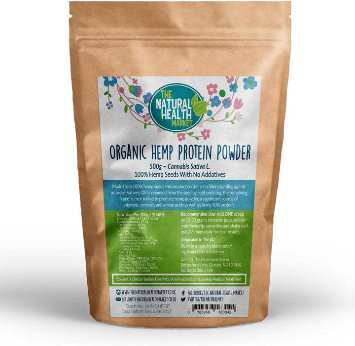 Organic Hemp Protein Powder • Soil Association Organic Certified • by  (250 Grams)