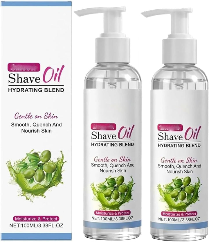 Smooth Shave Oil for Women, Pre-Shave & Shaving Oil Treatment, Gentle Hydrate Skin & Reduce Irritation, Ultra Lightweight Formula for Face, Body & Legs