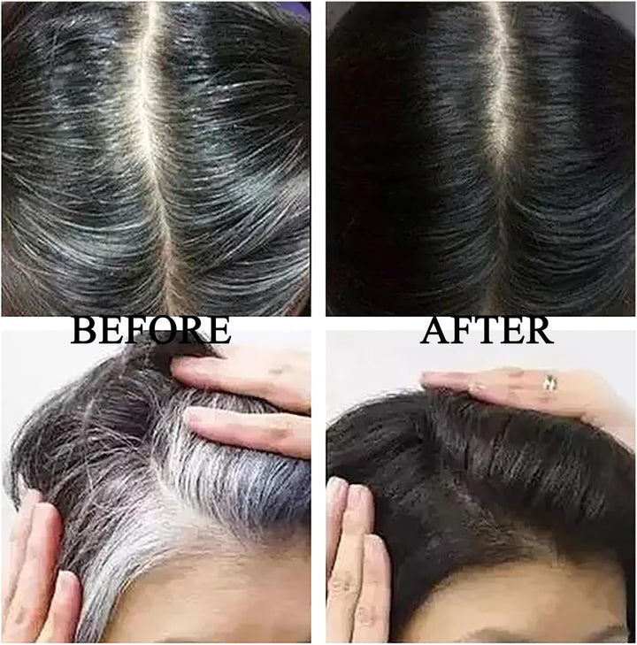 Quick Dry Gray Root Cover up Hair Mascara Stick - Smudge-Proof Temporary Root Touch up for Women Men - Concealer for Mustache and Beards in Brown