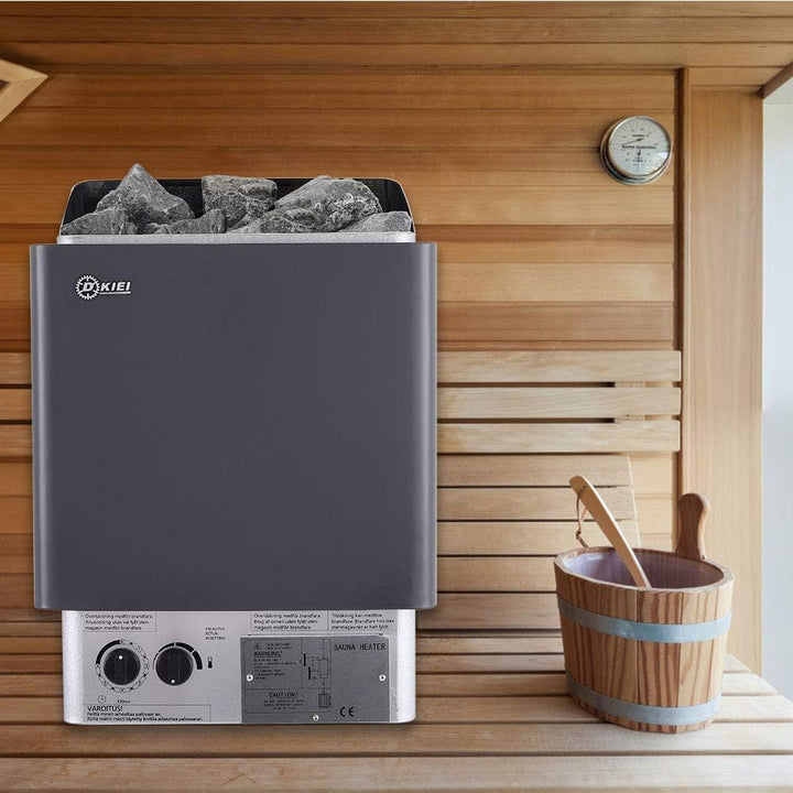 Electric Sauna Heater Wet&Dry Sauna Stove Internal Control Built-In Sauna Stove Stainless Steel Sauna Room Heater, for Home, Hotel, Spa, 4.5KW