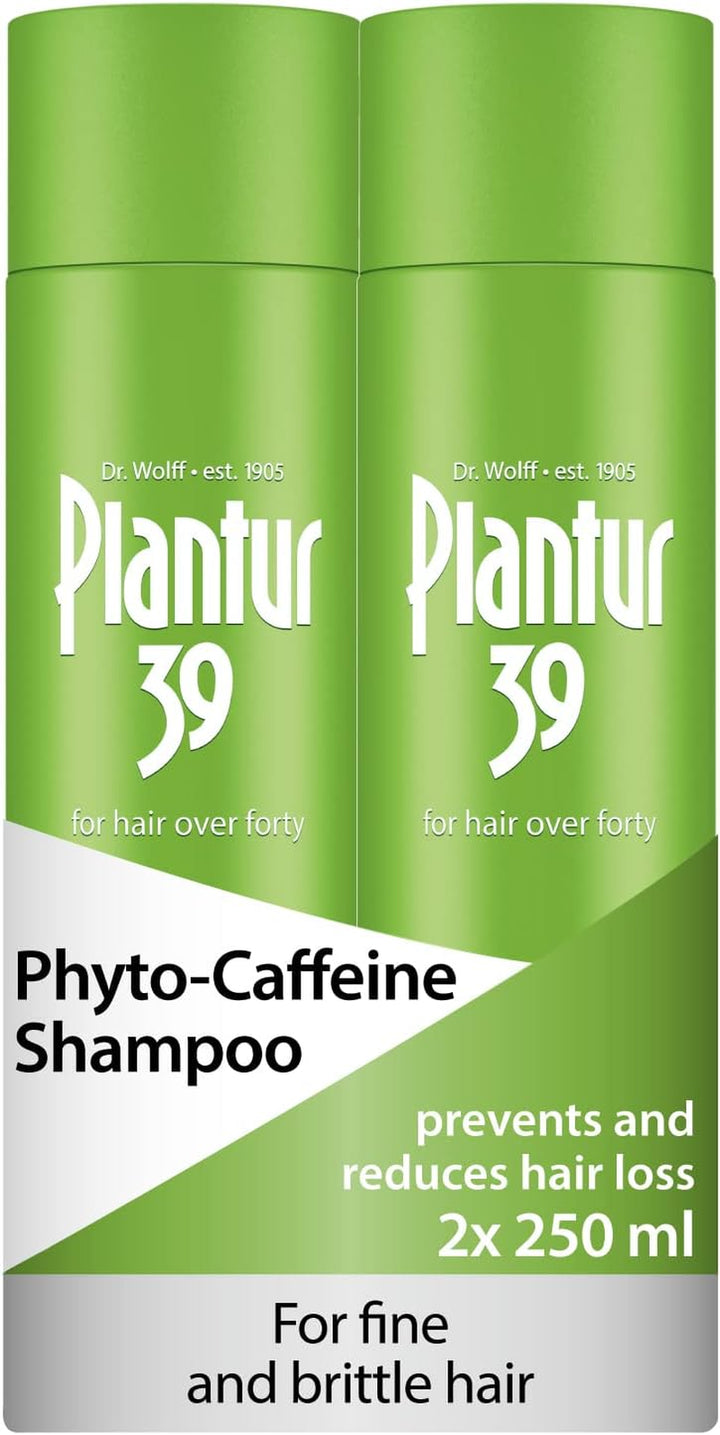 Caffeine Shampoo Prevents and Reduces Hair Loss 2X 250Ml | for Fine Brittle Hair | Unique Galenic Formula Supports Hair Growth | Women Hair Care Made in Germany