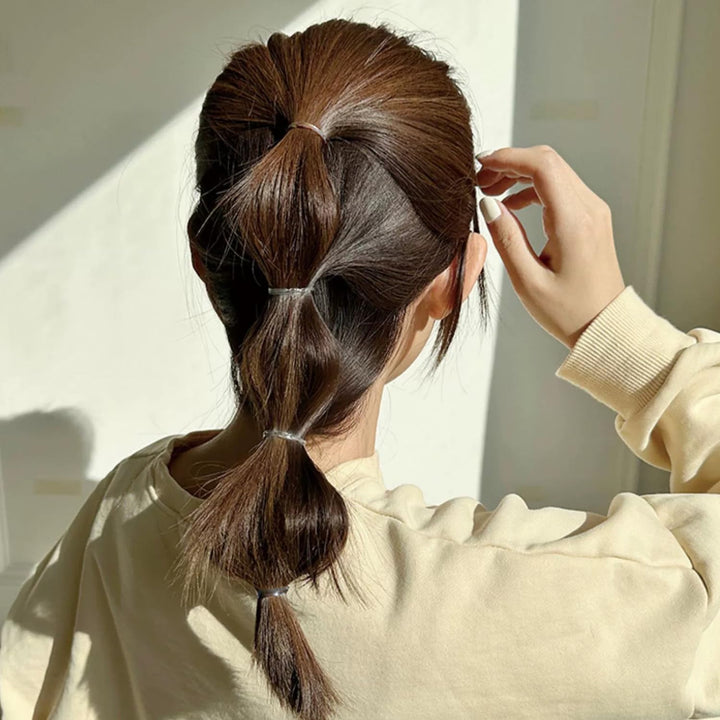 250X Elastic Hair Bands, Clear Hair Elastic Bands, Small Hair Bands, Hair Accessories for Women for Styling, Arts and Crafts