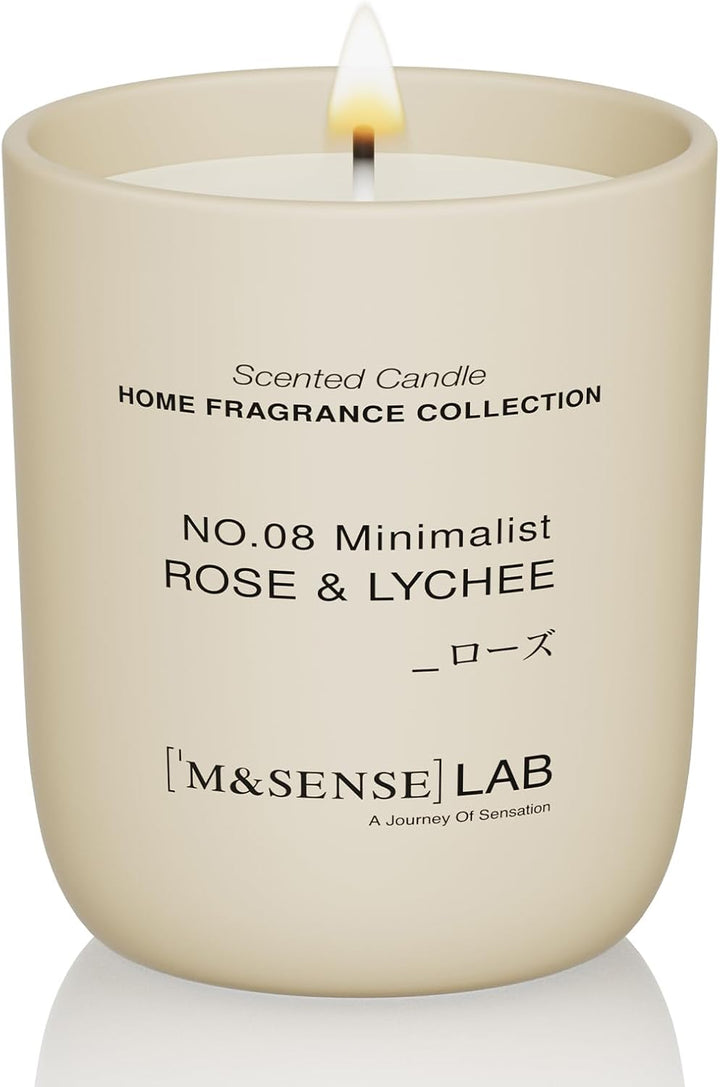 Natural Soy Candle Non Toxic Oud Wood Scented Candles for Home Small Jar Candles 150G 30 Hours Burn Time Minimalist Aromatherapy Candle Gift for Relaxation, Stress Relief,Mediation