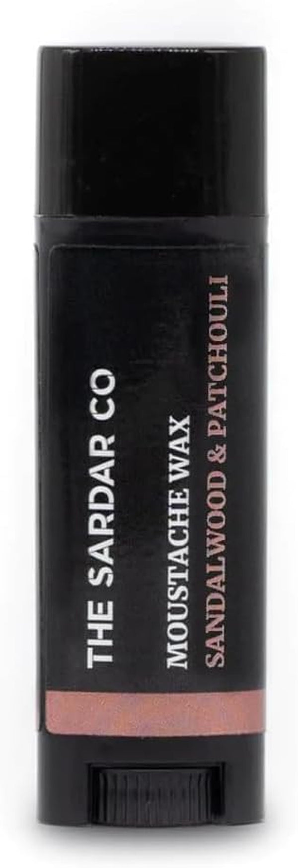 Sandalwood & Patchouli Moustache Wax | Ultra Strong Hold for Perfect Styling | Natural Ingredients | Softens & Conditions | Long-Lasting Rich & Earthy Scent | No Flaking | 5G