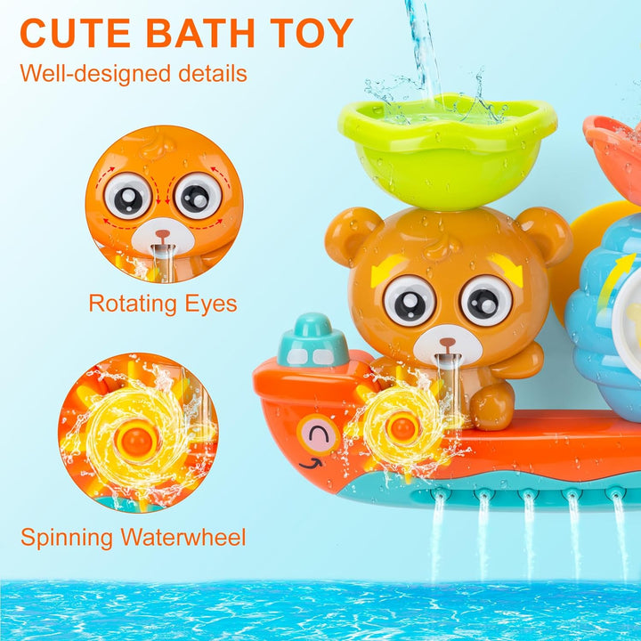 Bath Toys for Toddler,Bath Toys for Babies,Baby Bath Toy for Boys Girls Gifts,Toddler Toys for Boys Girls,Baby Sensory Toys Water Toys