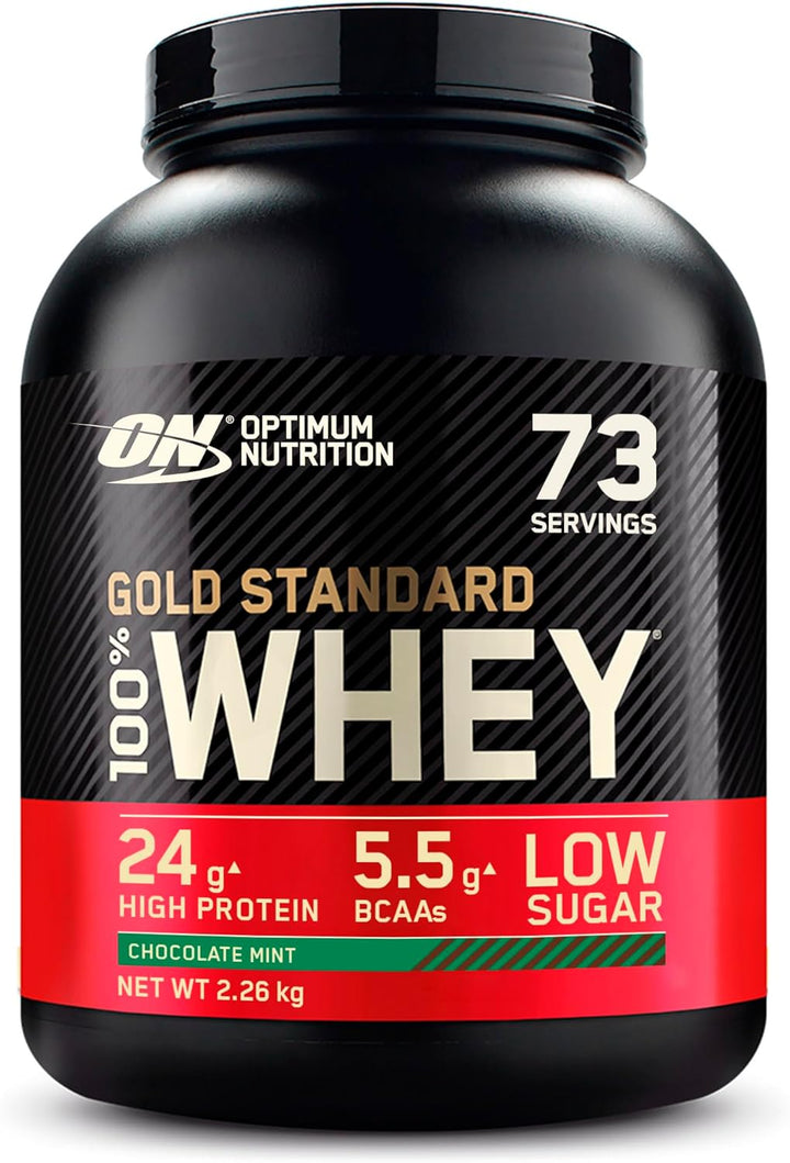 Gold Standard Whey Muscle Building and Recovery Protein Powder with Naturally Occurring Glutamine and Amino Acids, Extreme Milk Chocolate, 71 Servings, 2.27Kg, Packaging May Vary