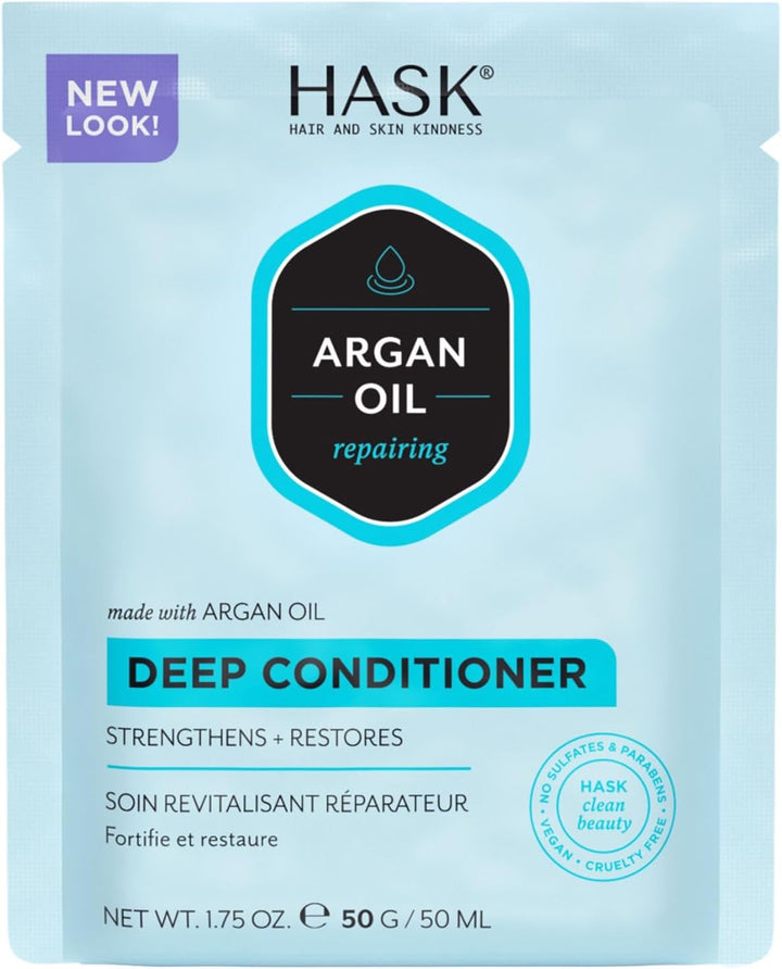 Argan Oil Deep Conditioner Treatment for All Hair Types, Colour Safe, Gluten Free, Sulfate Free, Paraben Free - 1 50Ml Packette