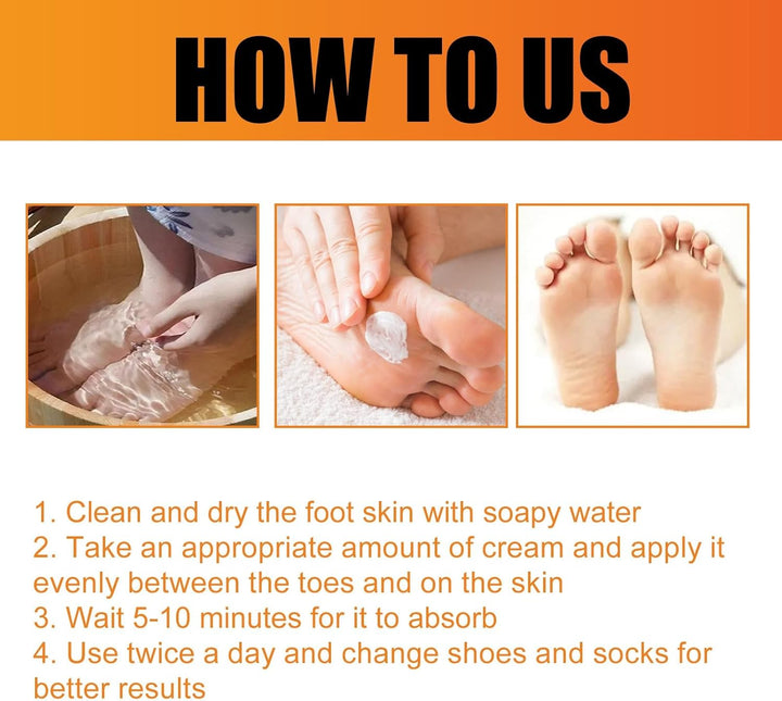 2PCS Athletes Foot Treatment,Anti Fungal Skin Cream,Antifungal Cream for Effective Anti-Itch,Itch Relief Cream,Foot Fungus Treatment,Itchy Skin Relief for Adults,Athletes Foot Cream Extra Strong