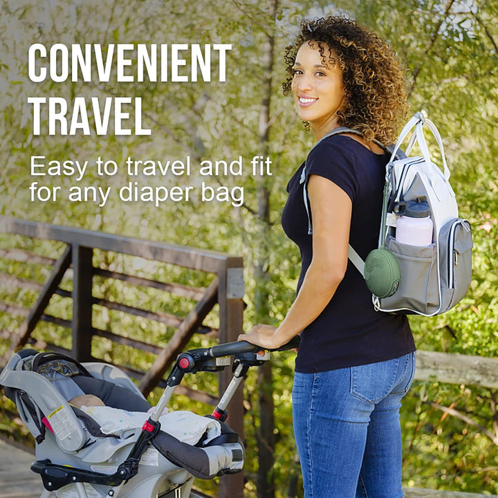 Dummy Holder Case Set,Bpa Free Silicone Pacifier Holder Pod,Dummy Storage Box,Portable Soother Pods for Baby Nappy Changing Bag Stroller,Travel,Home,Easy to Clean(Pink)