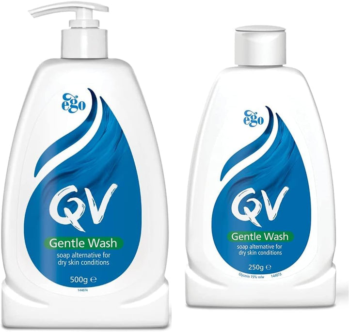 Gentle Wash (500G) for Dry, Sensitive Skin, Ph Balanced, Unscented, Soap Free, Moisturising Soap Alternative That Lathers for Dry Skin Eczema, Psoriasis, Dermatitis for Whole Body