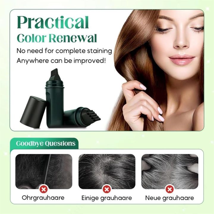 Hair Dye,Quick Cover Root Touch up Stick,Temporary Hair Dye Root Touch-Up Stick,Water No Mess for Women & Men (2 Color)