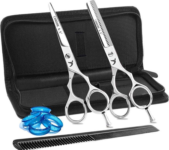 Hairdressing Cutting Scissors Barber and Thinning Salon Shears Set 5.5 Inch
