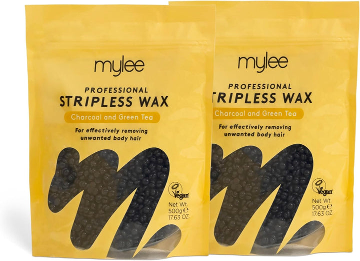 Professional Hard Wax Beads 500G, Stripless Depilatory Waxing Pellets Solid Film Beans No Strip Needed, Painless Gentle Hair Removal of Full Body, Face & Bikini Line (Coconut & Arnica)