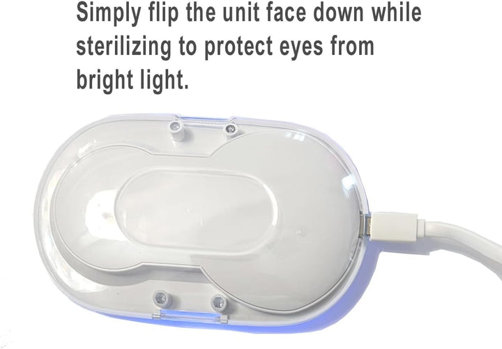 RED, BLUE, & RED+BLUE Gum Light, Sterilizing Case & Goggles, Toothache Relief Bleeding Gums, Red and Blue Light Gum Therapy Gum Health Repair Gum Stimulator. Whitening Accelerator Gum Light Therapy