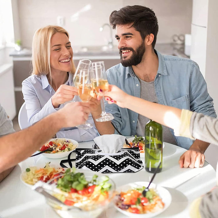 2 Pack Baby Wipe Dispenser, Portable Refillable Wipe Holder, Baby Wipes Container, Wipe Dispenser, Reusable Travel Wet Wipe Pouch (Black+White)