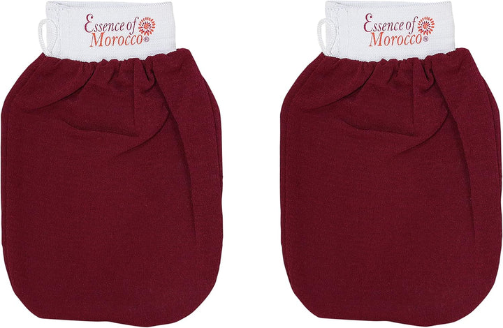 Moroccan Exfoliating Kessa Glove Hammam Scrub Mitt Made in Morocco Premium Quality Helps Cleanse Skin, Remove Fake Tan and Ingrown Hair (Pack of 1)