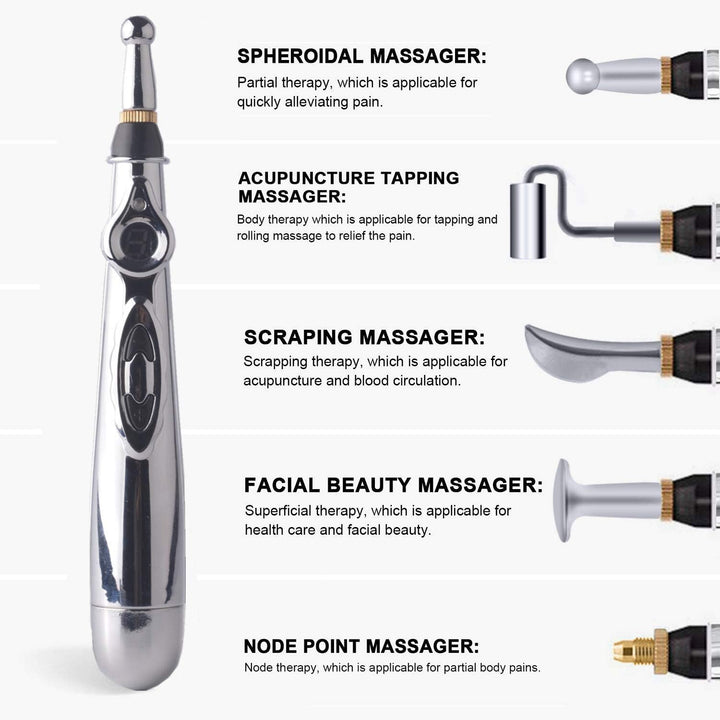 Electronic Acupuncture Pen.Meridian Energy Body Massager Pain Relief Body Heal Therapy Instrument.