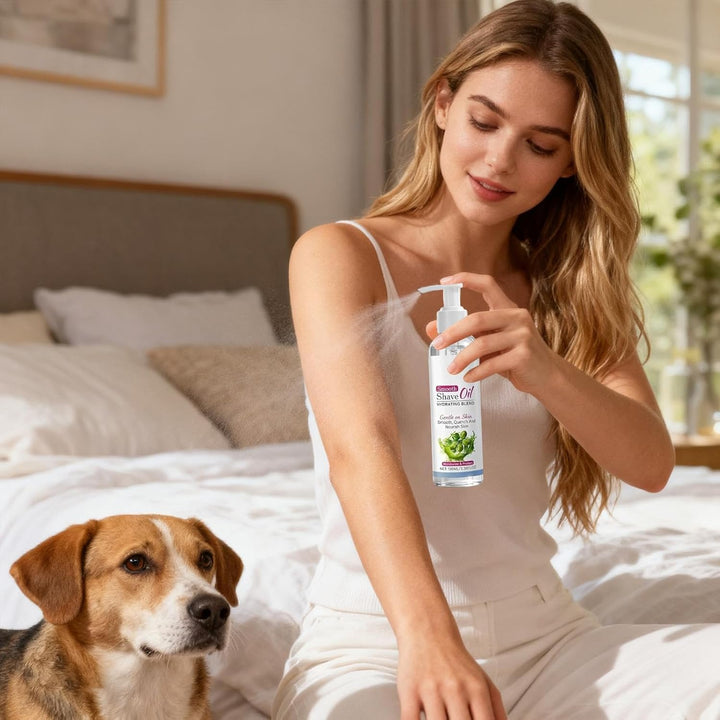 Shaving Oil for Women - 100 Ml Gentle Moisturising Non-Greasy Skin Care - Bikini Pre-Shaving Oil for Women | for Dry Sensitive Skin before and after Bikini Arms Legs Face Women Men