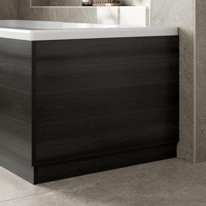 ® Modern 700Mm End MDF Bath Panel 18Mm Wooden Panels for Bathroom Baths Soaking Tubs, Adjustable Plinth, Easy to Cut, Grey Gloss