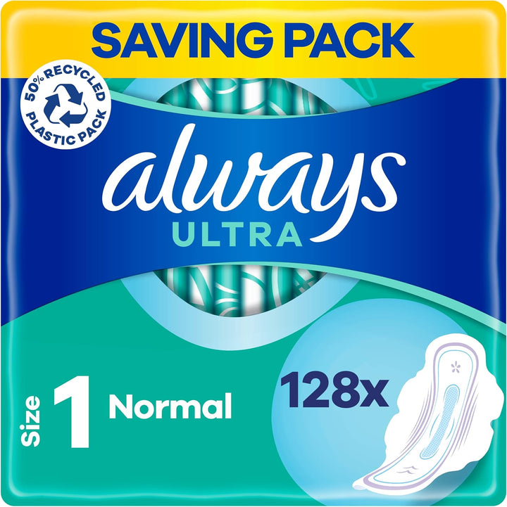 Ultra Sanitary Towels Long (Size 2) Wings X 24 Pads, Super Absorbent and Ultra Thin, for Menstrual Periods 24 X 4