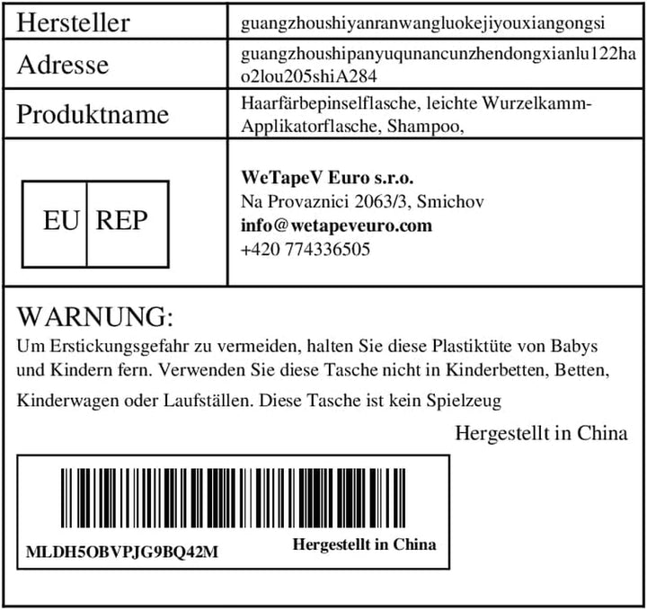 Hair Dye Brush, Lightweight Root Applicator, Shampoo Hair Color Oil Brush Tool with Graduated Scale, for Home Salons