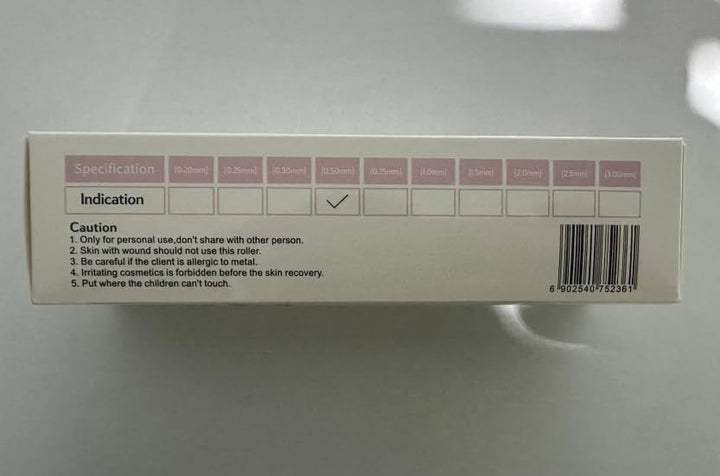 Derma Roller Microneedle Roller for Face 0.5Mm Needle 540 Micro Needle Roller Skin Care for Wrinkles, Stretch Marks, Acne Spot, Hair Loss, Beard Roller Hair Growth Kit with Case for Men Women