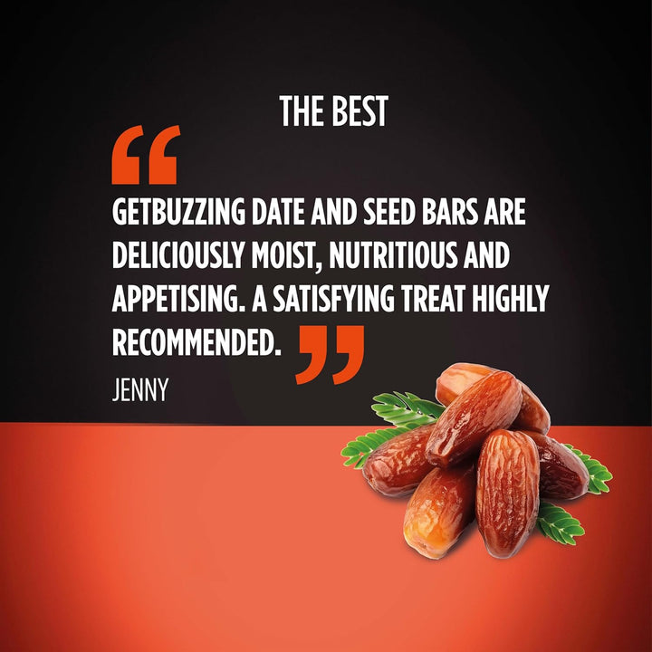 Nut Free Oat Flapjack Healthy Snack & Energy Bars - Running,Gym, Cycling - Breakfast Snack - Made in the UK - Date & Seed Pack of 20 X 62G Bars