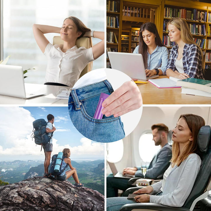 10 Pcs Essential Oil Aromatherapy Inhaler, Refillable Nasal Inhaler Blanks with Unscented Wicks or Aromatherapy on the Go（10 Colors）