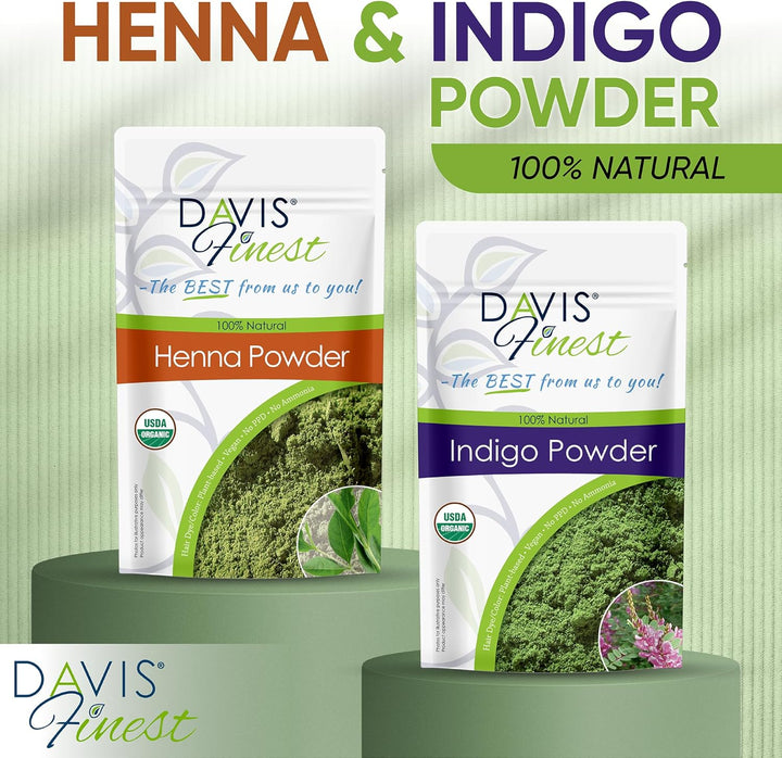 Organic Pure Natural Henna Powder 100G, Ppd-Free Hair Dye, Natural Hair Colour, No Chemicals, Vegan