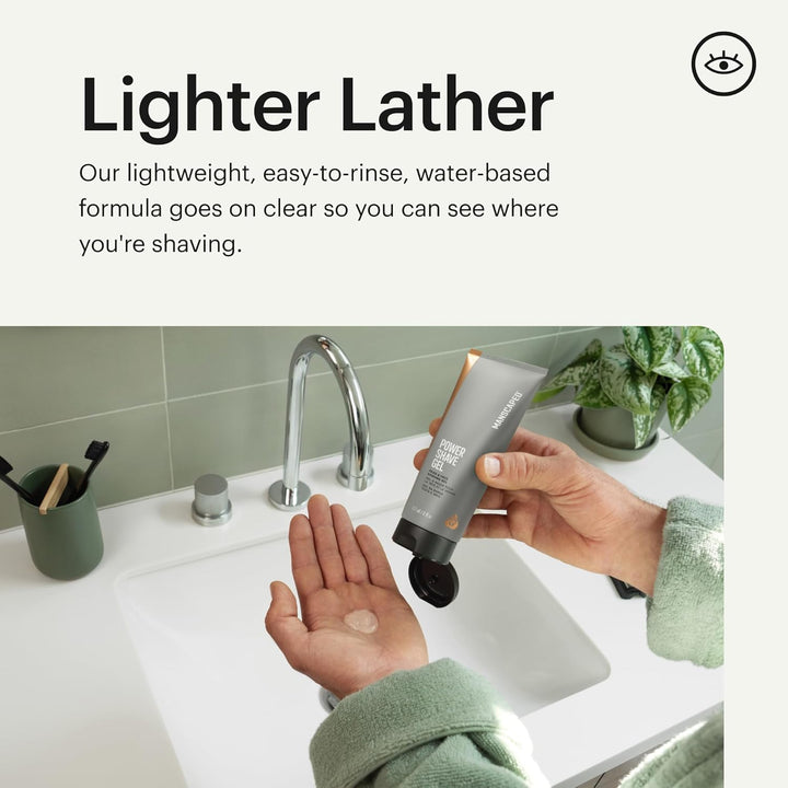 ® Power Shave Gel, Men'S Soothing Head & Face Shaving Gel, with Witch Hazel & Gentle Liquid Exfoliants to Help Defend against Irritation, Ingrown Hairs & Razor Bumps, 6 Fl Oz