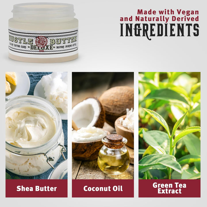 Hustle Butter Deluxe Tub"The Ones" Organic Tattoo Care 30Ml (1Oz) by Richie Bulldog You Can’T Knock the Hustle