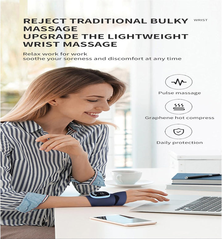 Hand Massager for Arthritis Has 9 Modes, 3 Heat Settings to Hand Massager for Pain, 19 Levels of Adjustable Massage Strength,Lycra Fabric Is Light and Breathable,Great Christmas Hand Massagers Gift