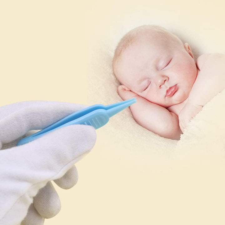 Baby Care Ear Nose Navel Reusable Plastic Clean Tweezer Infant Tweezers Baby Supplies .Nice and Deft