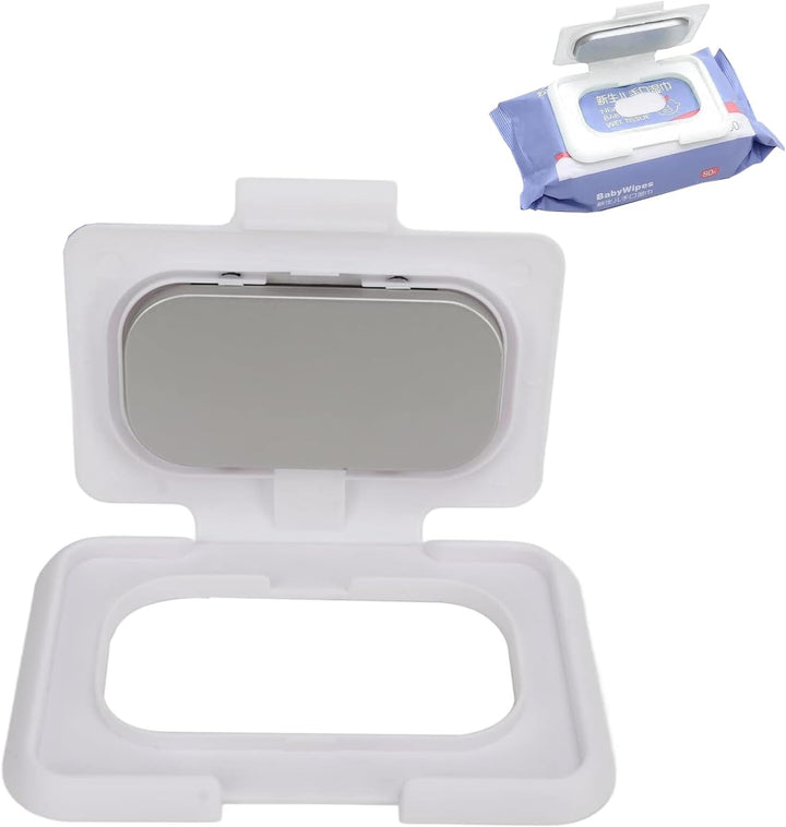Portable Baby Wipes Dispenser Warmer, Ultrathin Heating Element, Constant Temperature Moist & Warm Wipes Holder for Babies, White